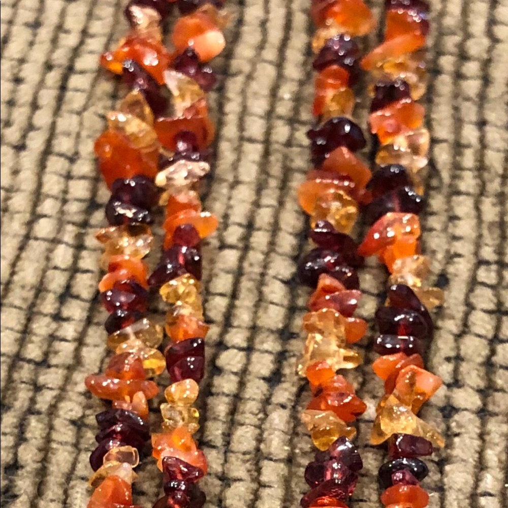 Brown bead necklace (#226)